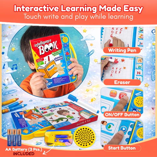 Interactive Smart Learning Book for Kids | Educational Talking E-Book